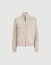 OUTERWEAR IN MAGLIA DOUBLE DI COTONE DIAMANTE