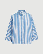 CAMICIA IN POPELINE RIGA SHADOW DI COTONE CON MONILE