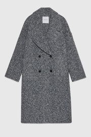 CAPPOTTO IN TWEED LANA DOUBLE CON LOGO GIOIELLO
