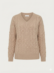 MAGLIA IN LANA CASHMERE CON RICAMI