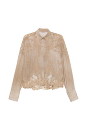 CAMICIA OVER CON PIZZO