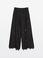 PANTALONE PALAZZO IN PIZZO