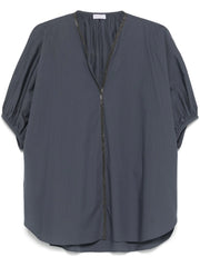 BLUSA IN COTONE CON MONILE
