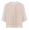 TOP IN CHIFFON CREPE CON PLISSE