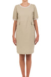 CREW NECK COTTON DRESS