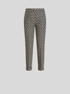 CIGARETTE PANTS WITH GEOMETRIC PATTERNS