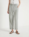 BAGGY TRACK PANTS IN LIGHTWEIGHT COTTON POPLIN WITH SHINY TAB