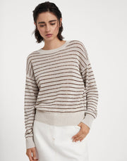 DAZZLING STRIPES SWEATER IN COTTON