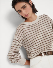 DAZZLING STRIPES SWEATER IN COTTON