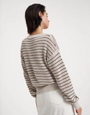 DAZZLING STRIPES SWEATER IN COTTON