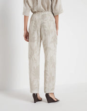 SLOUCHY TROUSERS IN LESSIVÉ LINEN RAMAGE PRINT