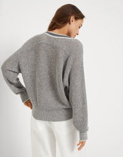 ACTIVE DAZZLING SWEATER IN ENGLISH RIBBED LINEN