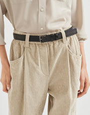 PANTALONE BAGGY IN CORDUROY DI COTONE COMFORT