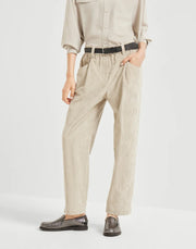 PANTALONE BAGGY IN CORDUROY DI COTONE COMFORT