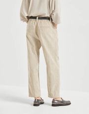 PANTALONE BAGGY IN CORDUROY DI COTONE COMFORT