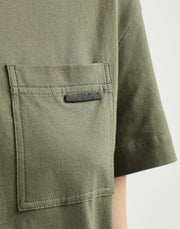 T-SHIRT IN JERSEY DI COTONE CON SHINY TAB