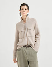 OUTERWEAR IN MAGLIA DOUBLE DI COTONE DIAMANTE