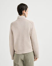OUTERWEAR IN MAGLIA DOUBLE DI COTONE DIAMANTE