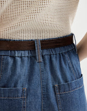 FIVE-POCKET PANTS IN LIGHT DENIM