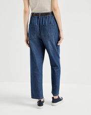 FIVE-POCKET PANTS IN LIGHT DENIM
