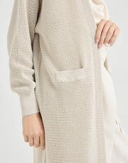 LONG SPARKLING NET CARDIGAN IN COTTON