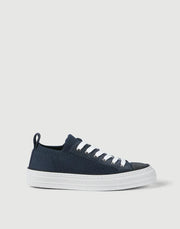 SNEAKERS IN MAGLIA DI COTONE E CAMOSCIO CON PRECIOUS TOE