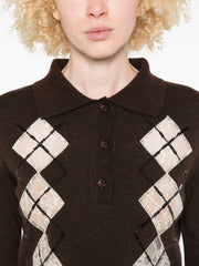 POLO A ROMBI E PAILLETTES