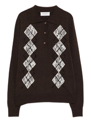 POLO A ROMBI E PAILLETTES