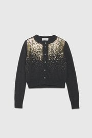 CARDIGAN WITH DEGRADÉ SEQUIN EMBROIDERY