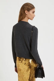 CARDIGAN WITH DEGRADÉ SEQUIN EMBROIDERY