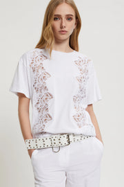 T-SHIRT CON RICAMO REBRODE'