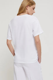 T-SHIRT CON RICAMO REBRODE'