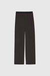 PANTALONI DRITTI IN CADÌ STRETCH CON ELASTICO LOGATO