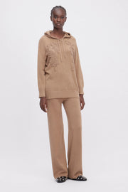 PANTALONI LARGHI IN MAGLIA CON ELASTICO