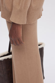PANTALONI LARGHI IN MAGLIA CON ELASTICO