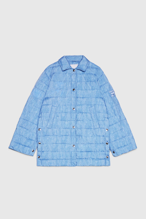 PIUMINO STAMPA JEANS CON LOGO