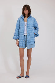 PIUMINO STAMPA JEANS CON LOGO