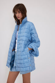 PIUMINO STAMPA JEANS CON LOGO