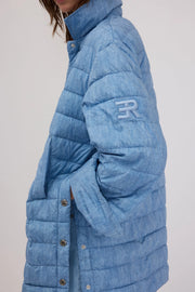 PIUMINO STAMPA JEANS CON LOGO