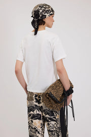 T-SHIRT IN JERSEY CON STAMPA TROPICALE