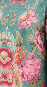 ALOE TOP MANICA LUNGA IN SETA STAMPA FLOREALE