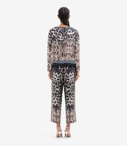 SILK TOP WITH ANIMAL PRINT