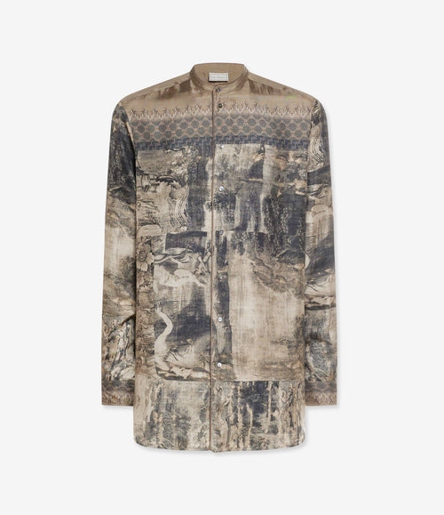 ALOE CAMICIA LUNGA IN SETA