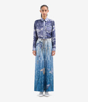 ALOE PALAZZO PANTS IN SILK BUTTERFLY PRINT