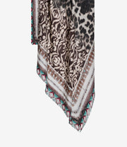 ALOEUW STOLA IN SETA STAMPA ANIMALIER