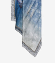 ALOEUW STOLA IN SETA STAMPA FARFALLE