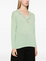 JEWEL V-NECK SWEATER