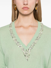 JEWEL V-NECK SWEATER