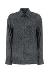 CAMICIA IN VISCOSA PIED DE POULE CON CRISTALLI