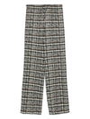PANTALONI PULL-UP IN VISCOSA A QUADRI